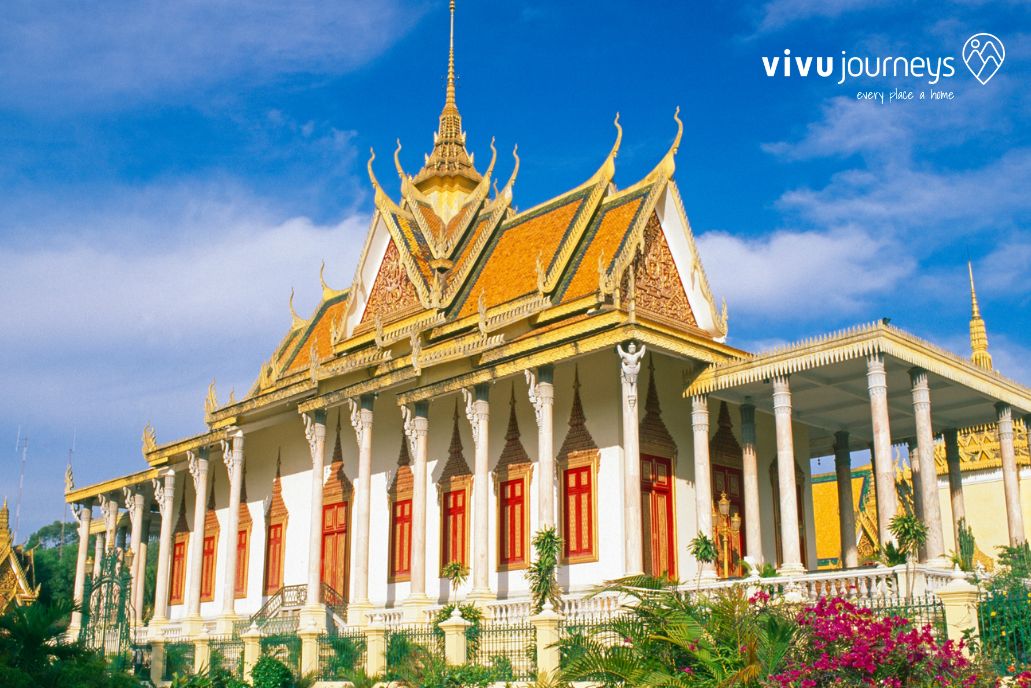 gold temple in Cambodia