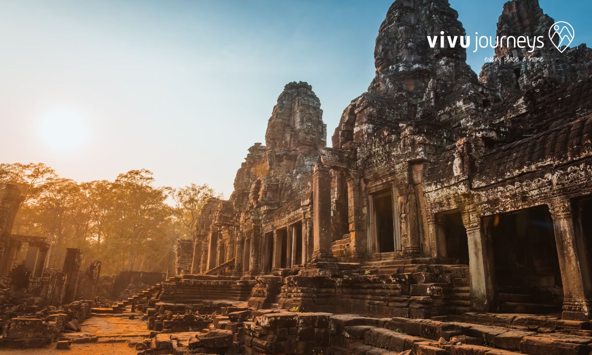 Bayon Temple in Angkor Thom, one of the best places to visit in Cambodia