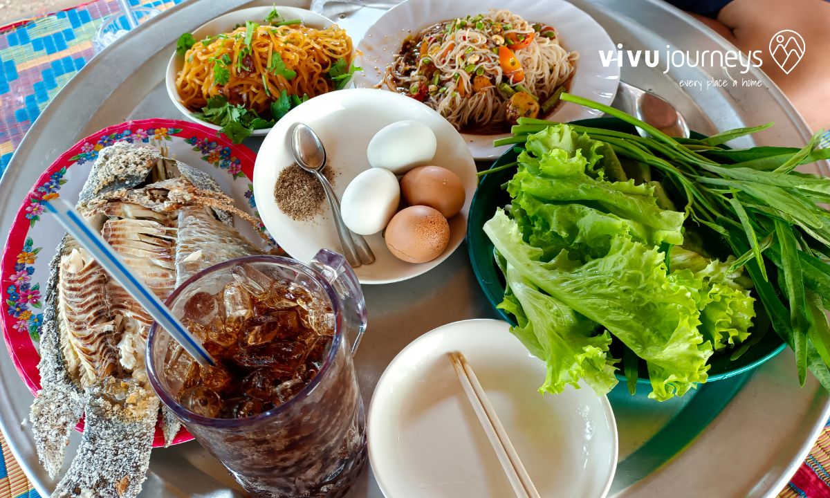 An authentic local laos food