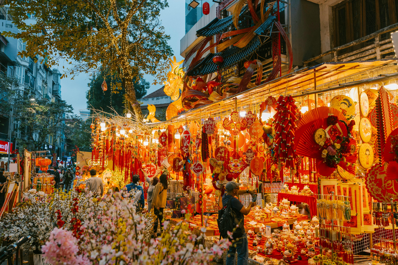 Hanoi flower market